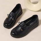 Women's Cushioned Slip-On Loafers with Moc Toe