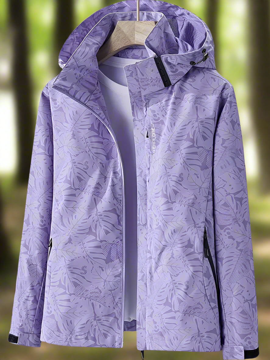 Women's Full-Zip Hooded Jacket with Side Pockets