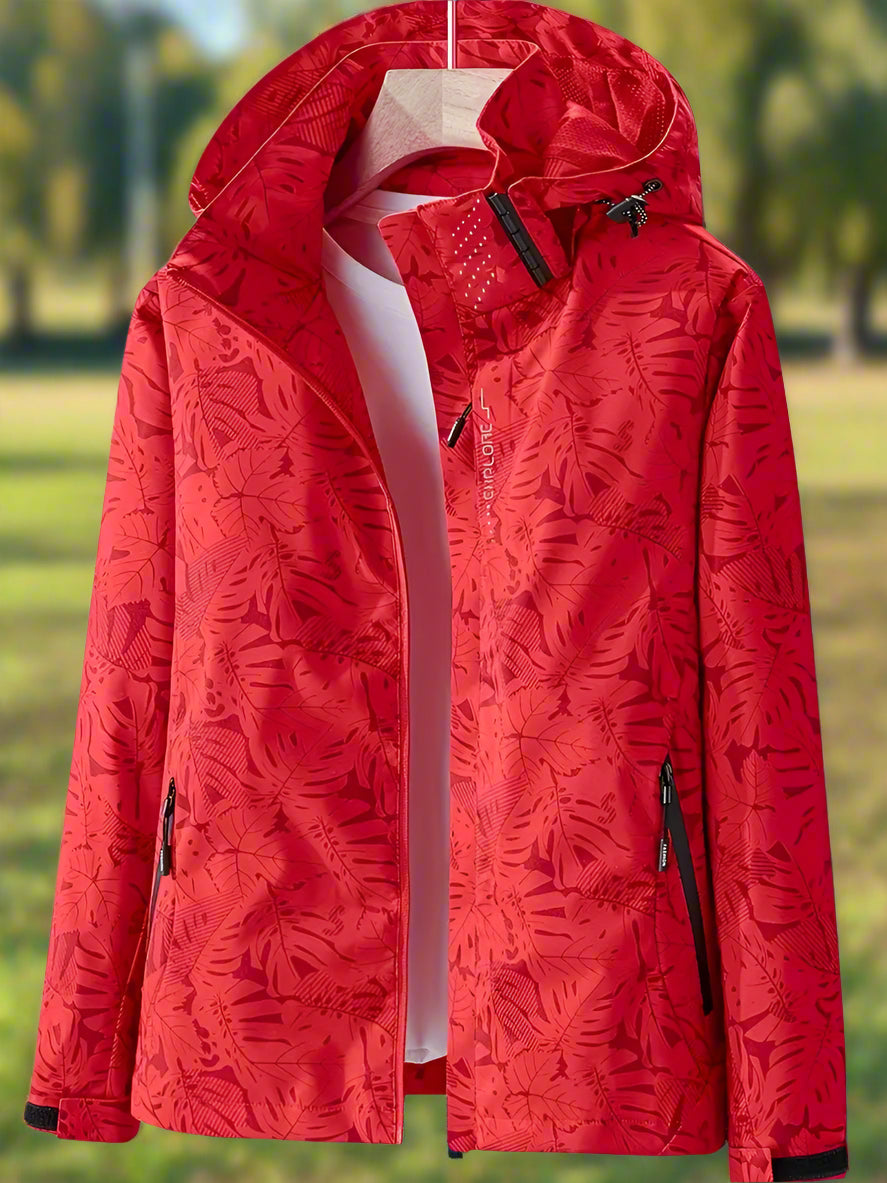 Women's Full-Zip Hooded Jacket with Side Pockets