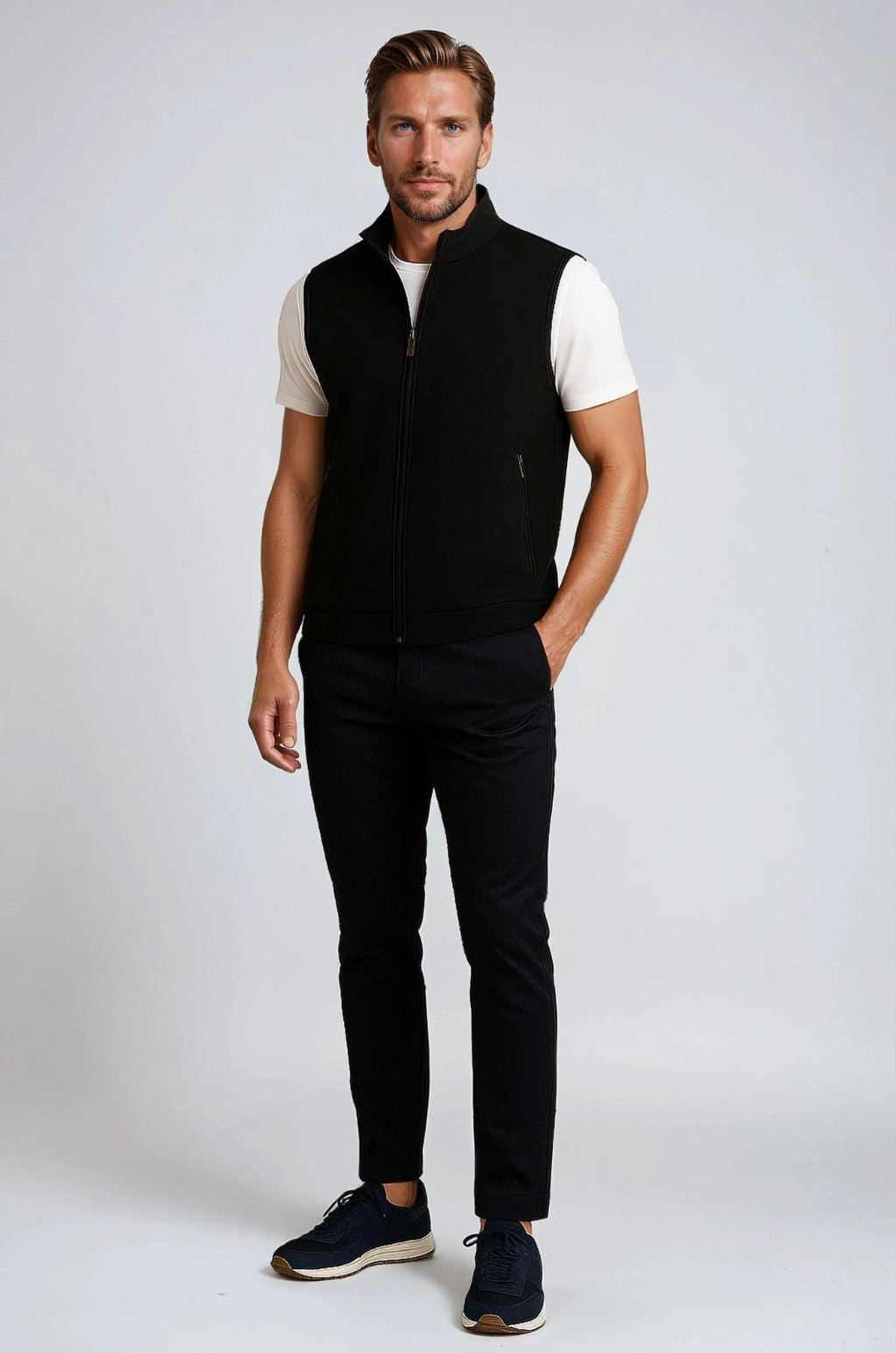 Men's Stand-Collar Casual Vest