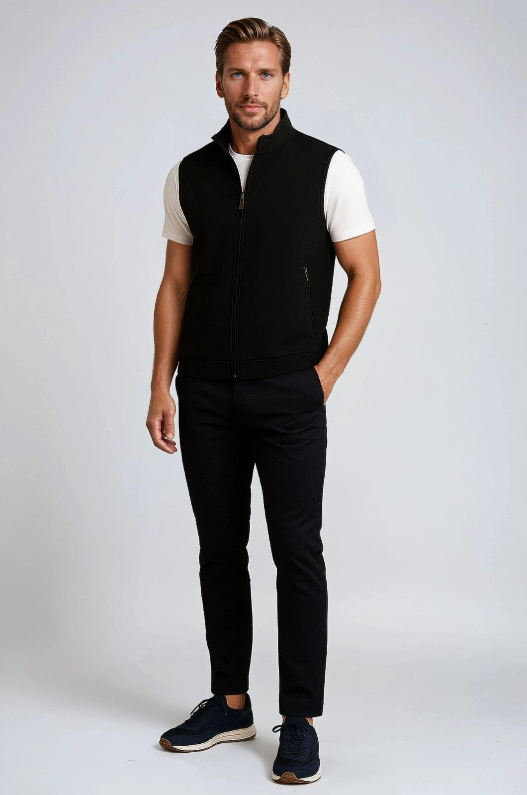 Men's Stand-Collar Casual Vest