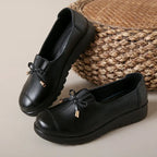 Women's Cushioned Slip-On Loafers with Moc Toe