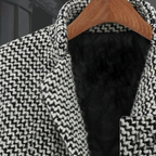 Women's Tailored Lapel Coat with Single-Breasted Front