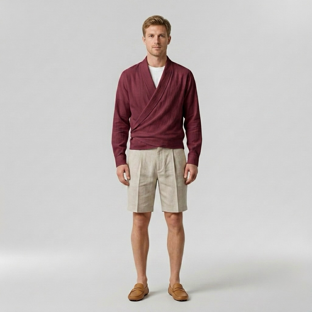 Wrap Knit Pullover