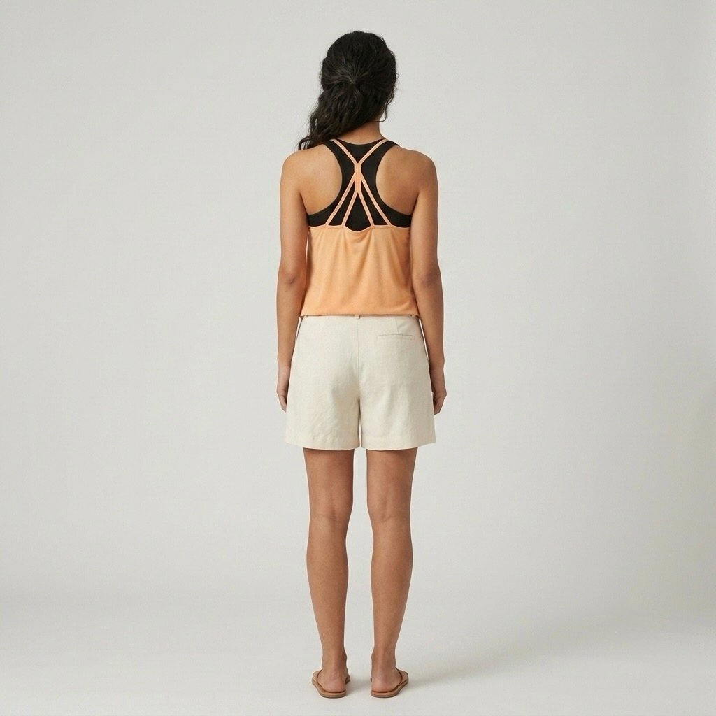 Draped Halter Overlay Top