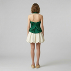 Pleated Halter Sculpted Top