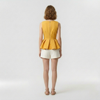 Sculpted Peplum Top