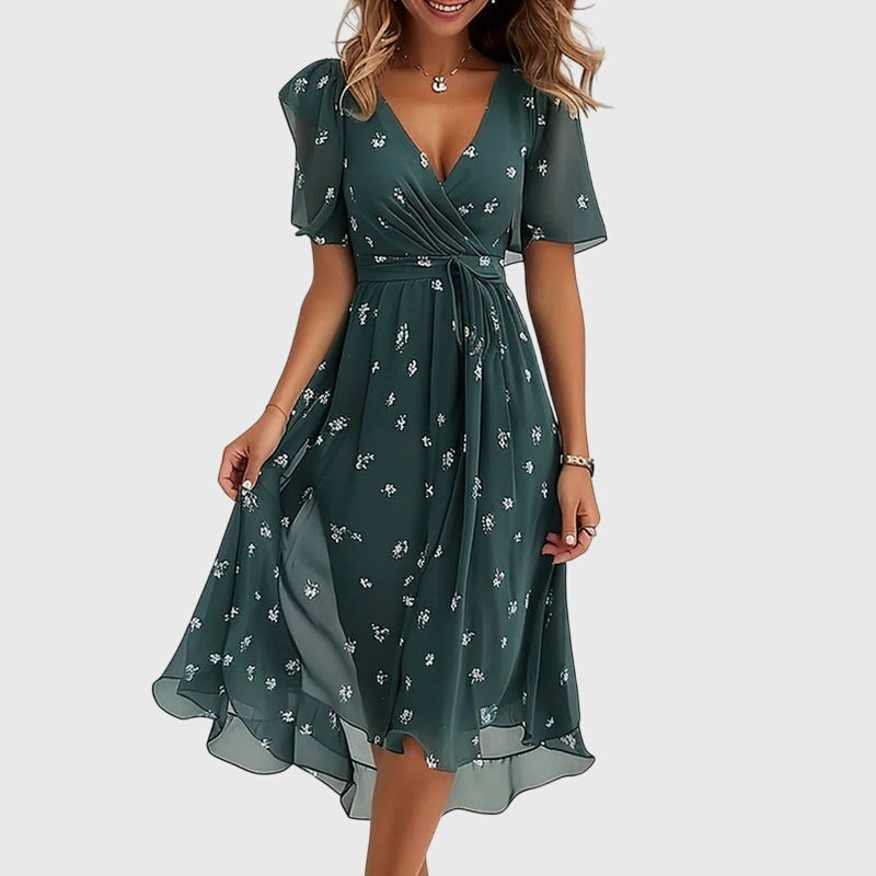 Catalina Chic Midi Dress Green