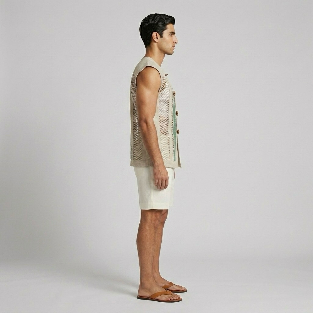 Coastal Artisan Mesh Vest