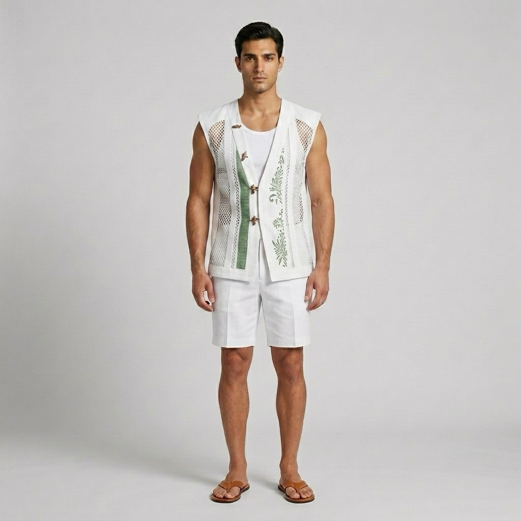 Coastal Artisan Mesh Vest
