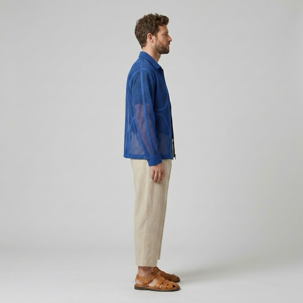 Mesh Resort Overshirt