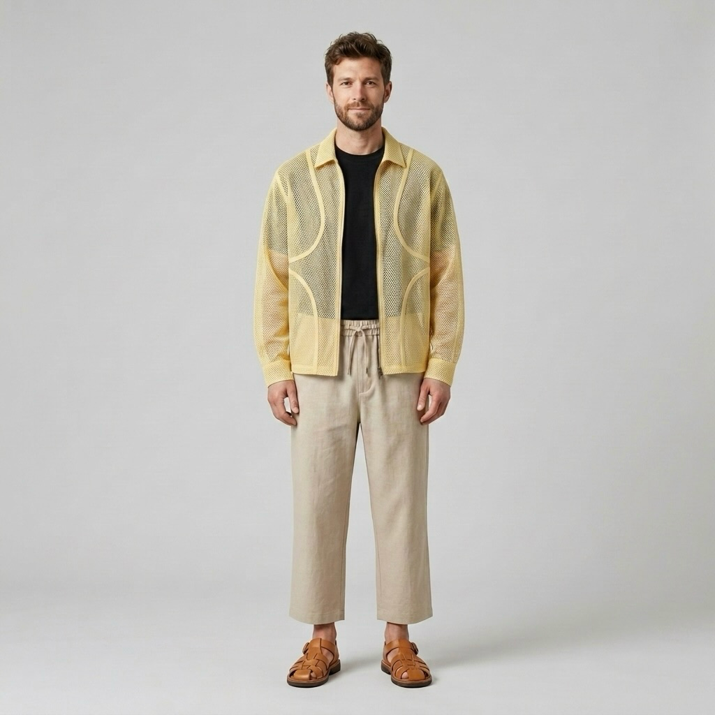 Mesh Resort Overshirt