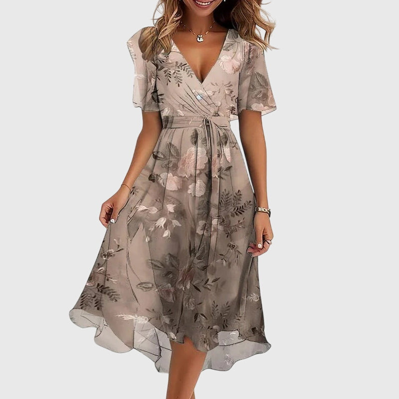 Catalina Chic Midi Dress Light Pink