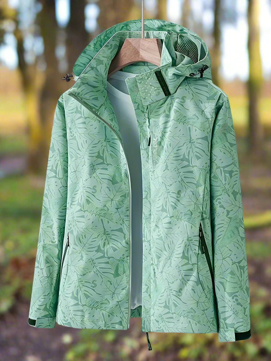 Women's Full-Zip Hooded Jacket with Side Pockets