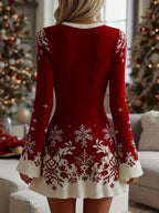 Women's Snowflake Dress Back