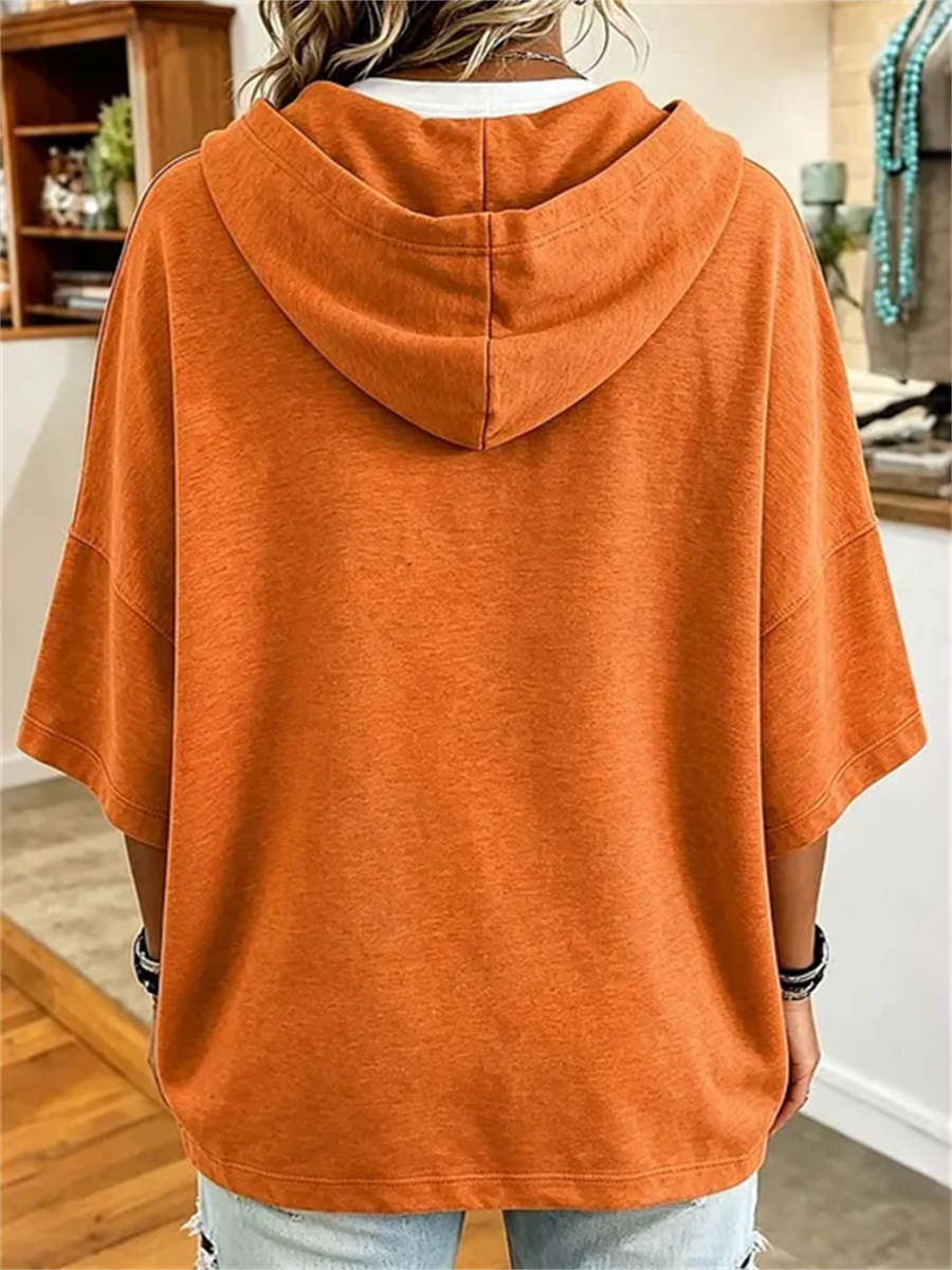 Women's Halloween Pumpkin Hoodie Back