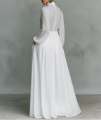 Veronica Maxi Minimalist Dress Side