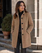 Retro Knit Coat - Light Green