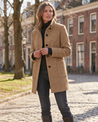 Retro Knit Coat - Black