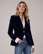 Velvet Blazer - Green