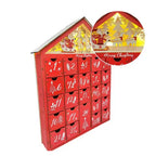 Wooden Advent Calendar with 24 Drawers and LED Lighting