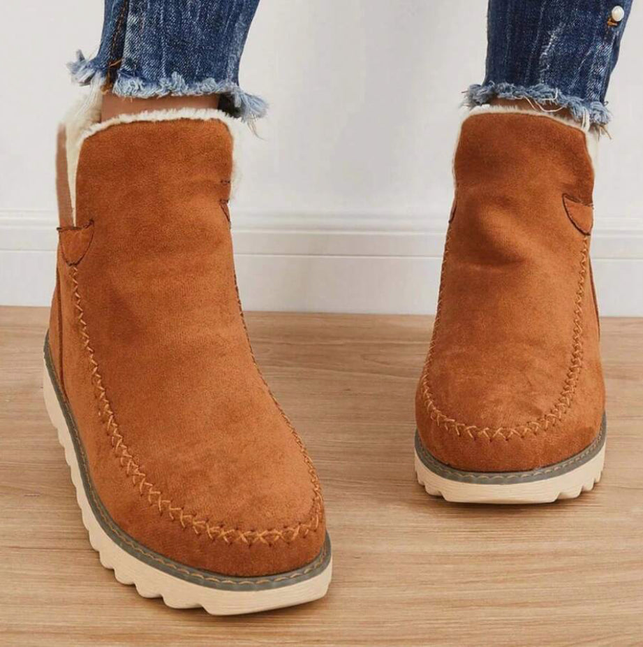 Women's Slip-On Ankle Boots with Pull Tab