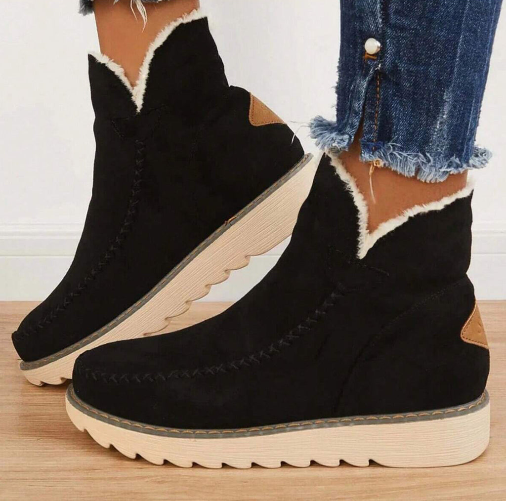 Women's Slip-On Ankle Boots with Pull Tab