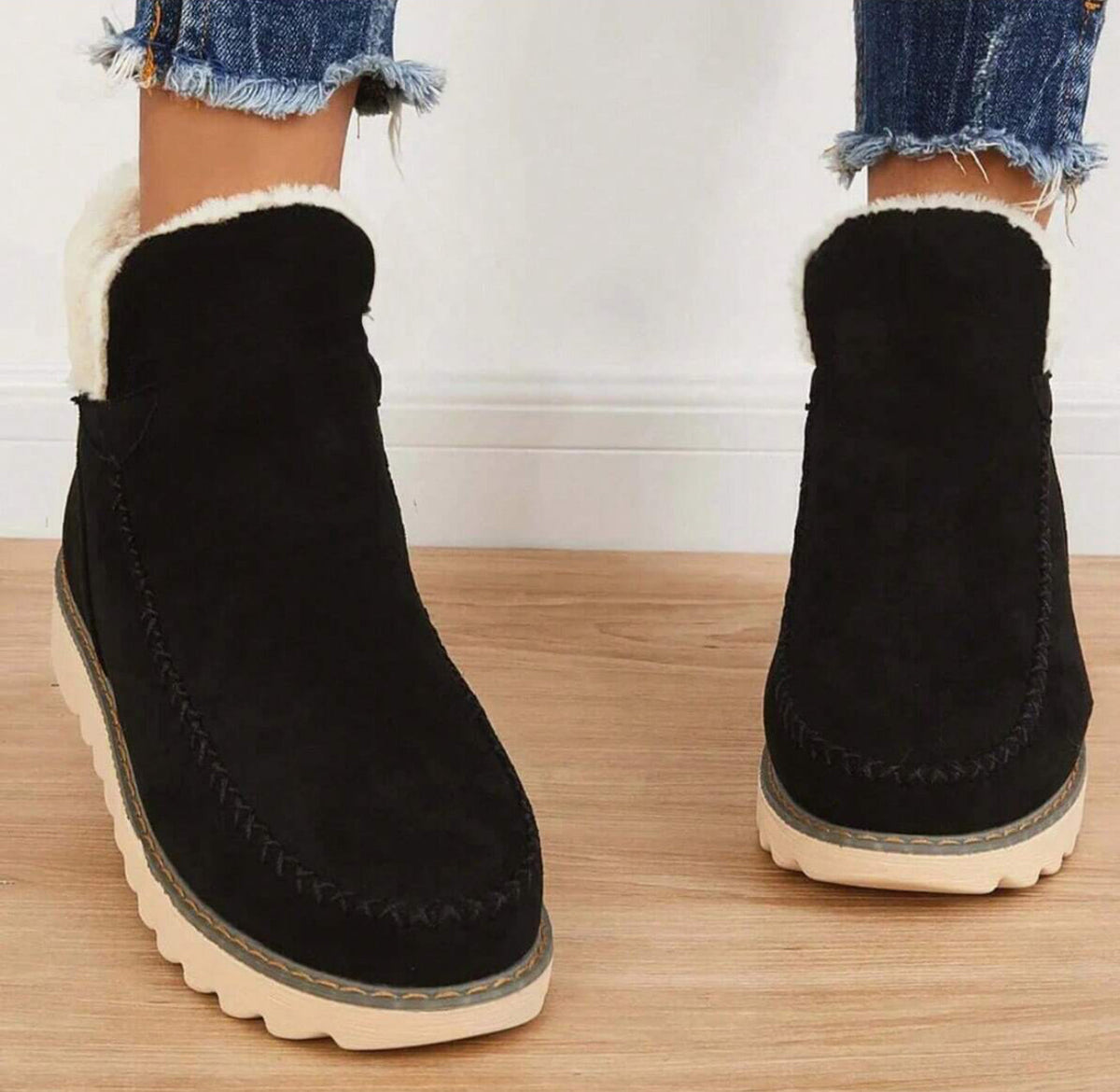 Women's Slip-On Ankle Boots with Pull Tab