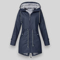 Women's Drawstring Waist Jacket with Zip Front