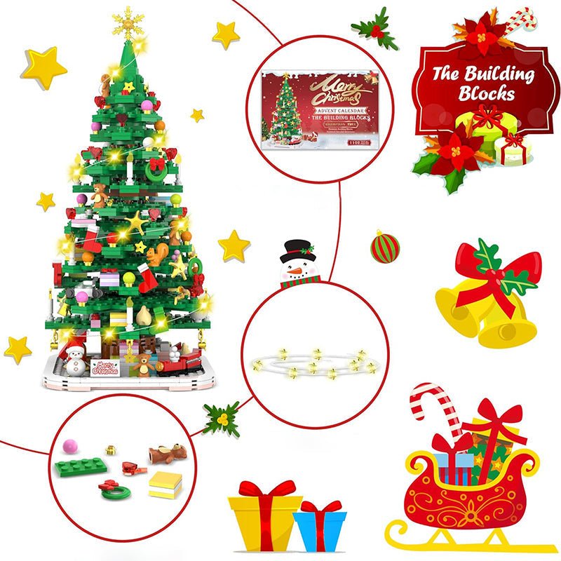 1102-Piece Christmas Build Advent Calendar