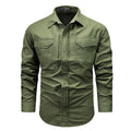 Men's Long Sleeve Field Shirt with Chest Pockets