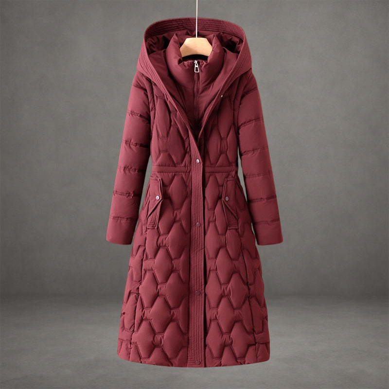 Women's Longline Hooded Down-Fill Coat