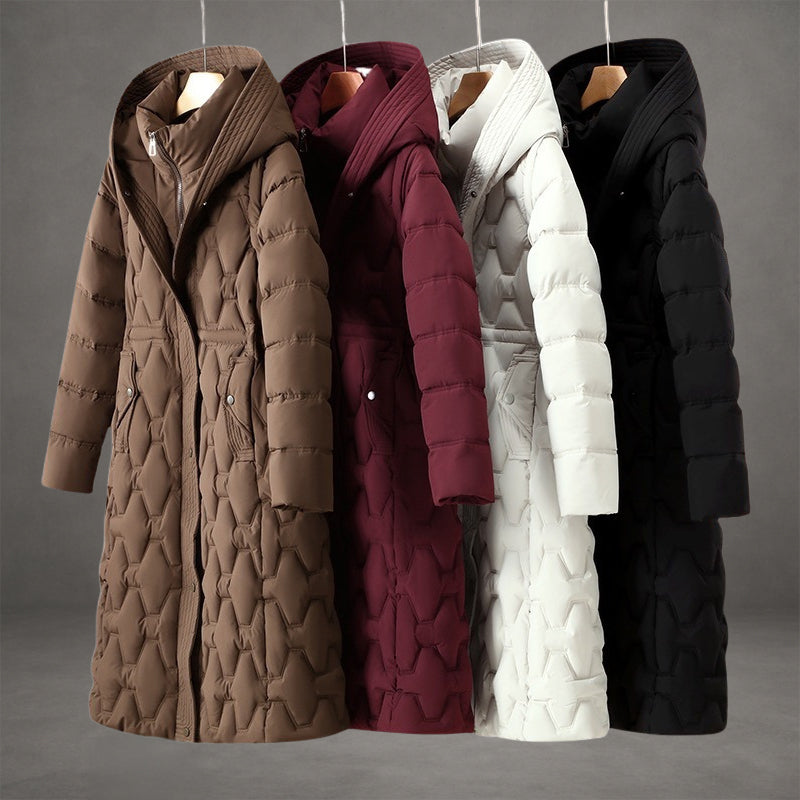 Women's Longline Hooded Down-Fill Coat