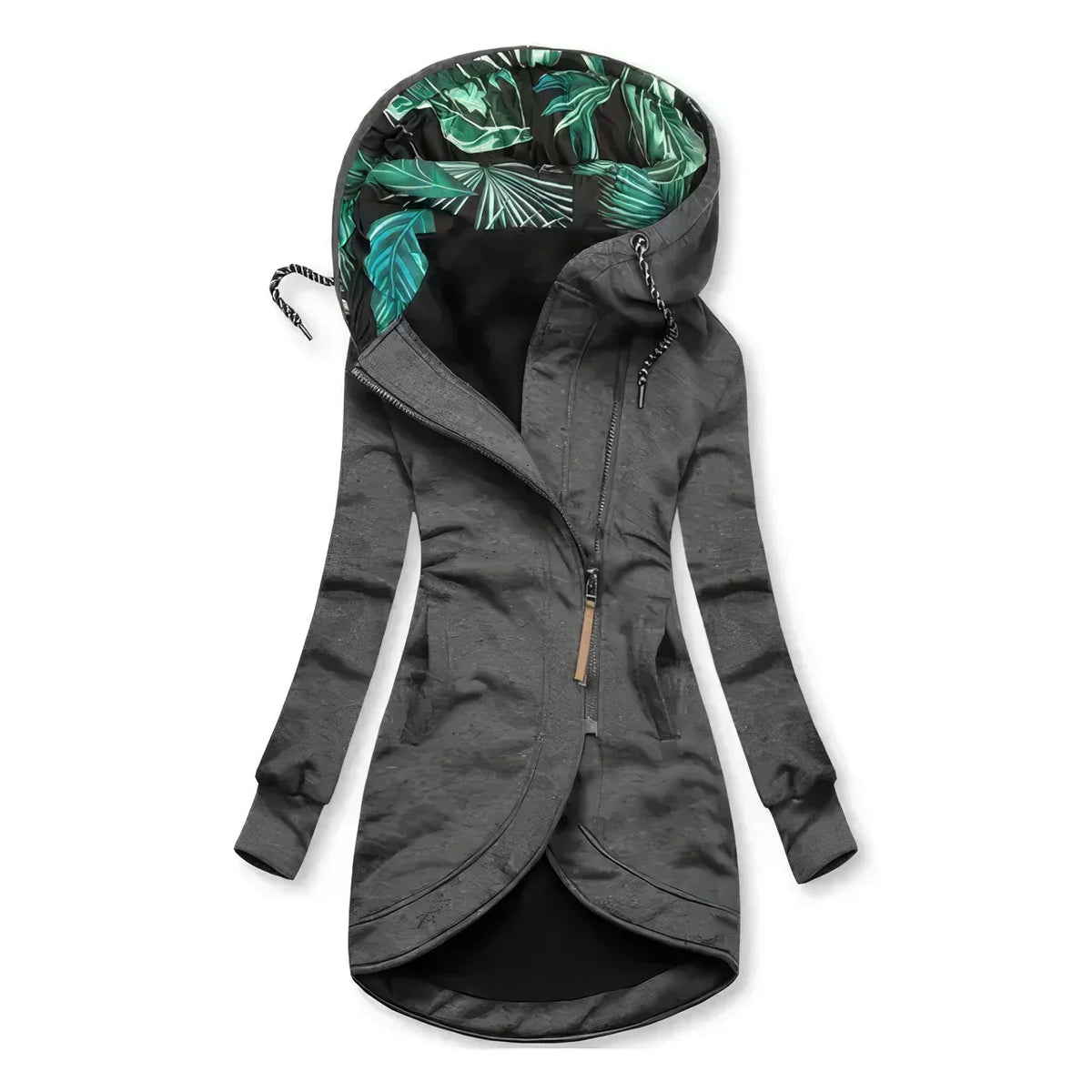 Women's Jacket with Contrast Printed Lining