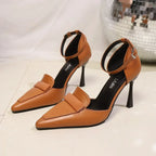 Women's Classic Court Heels with Pointed Toe