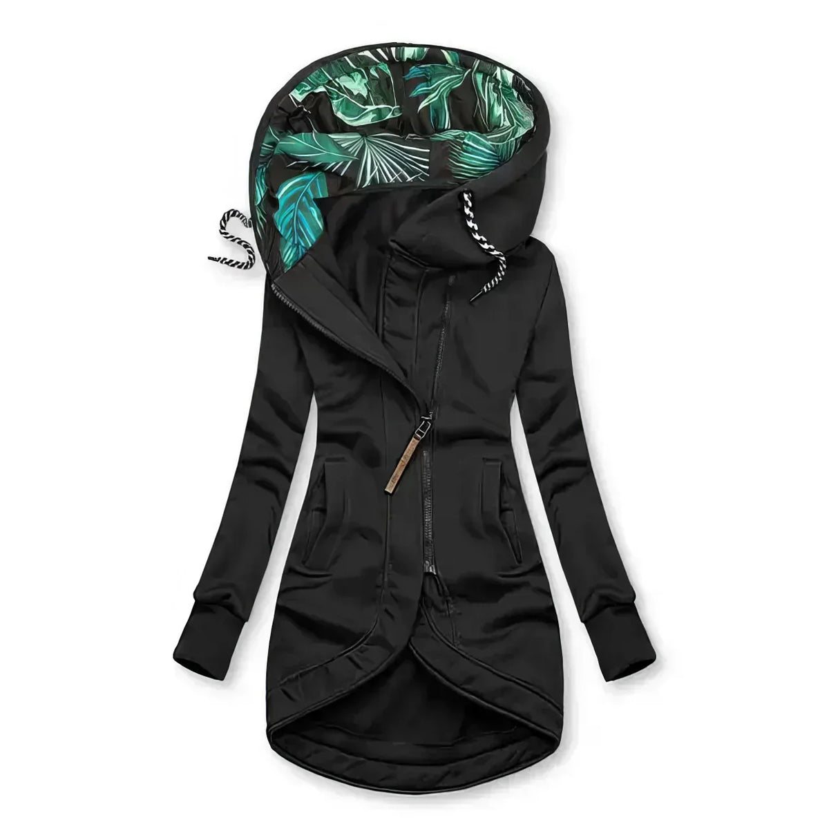 Women's Jacket with Contrast Printed Lining