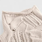 Cable Knit Sweater - Blue back
