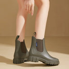 Women's Pull-On Rain Boots with Waterproof Shell