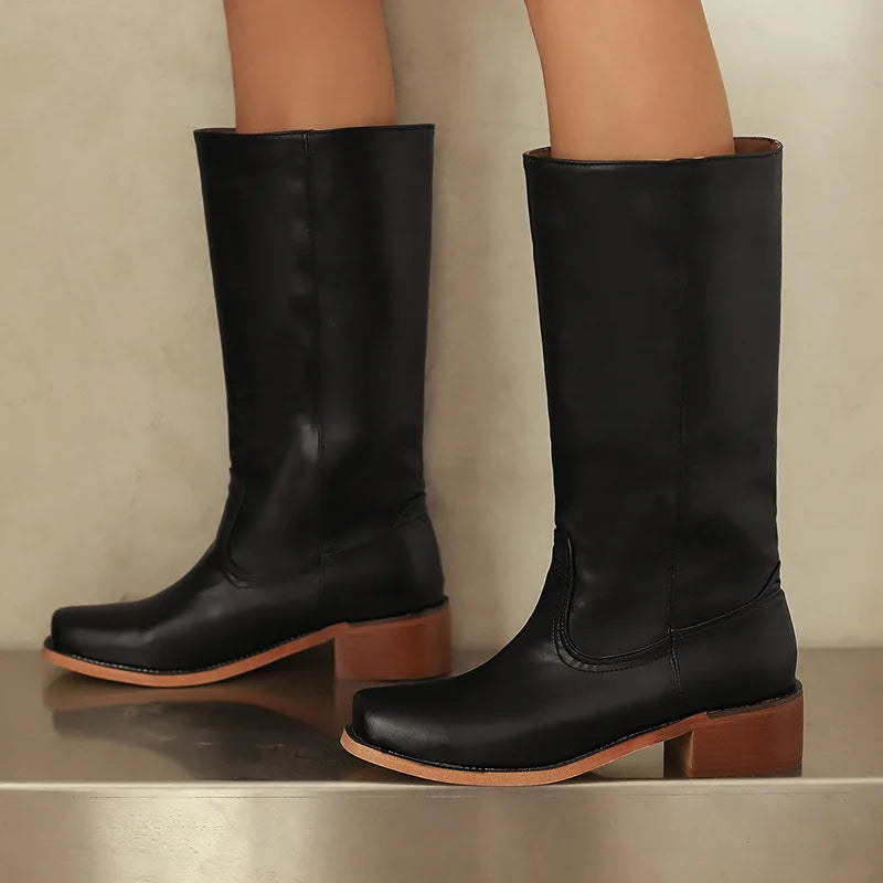 Women's Classic Knee-High Boots Black