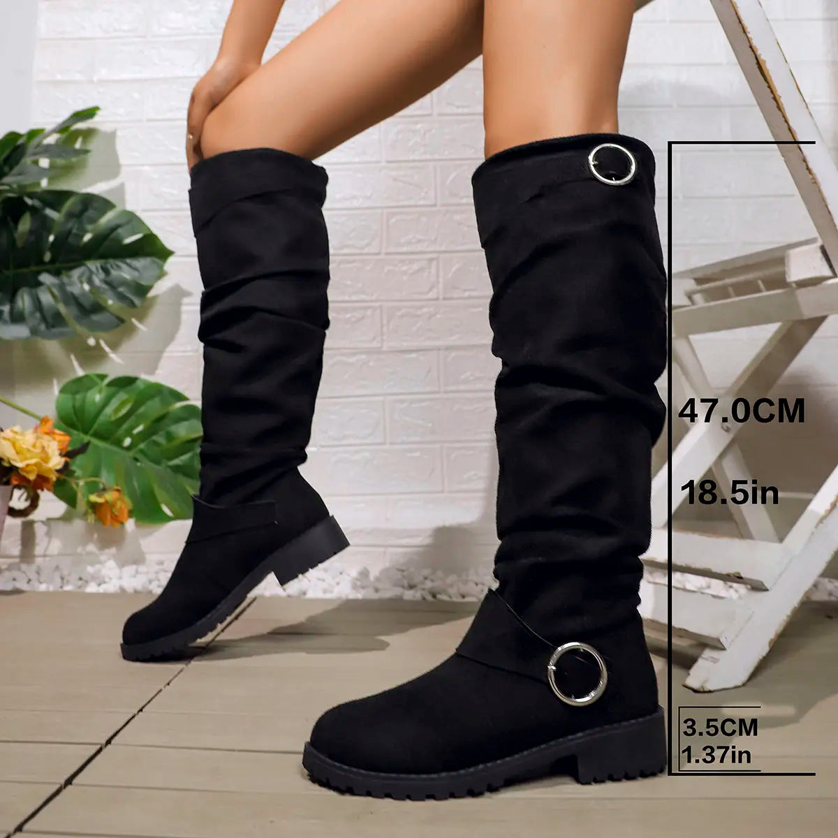 Women's Ring Accent Boots Light Gray
