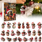 Dachshund Christmas Advent Calendar | 24 Acrylic Ornaments