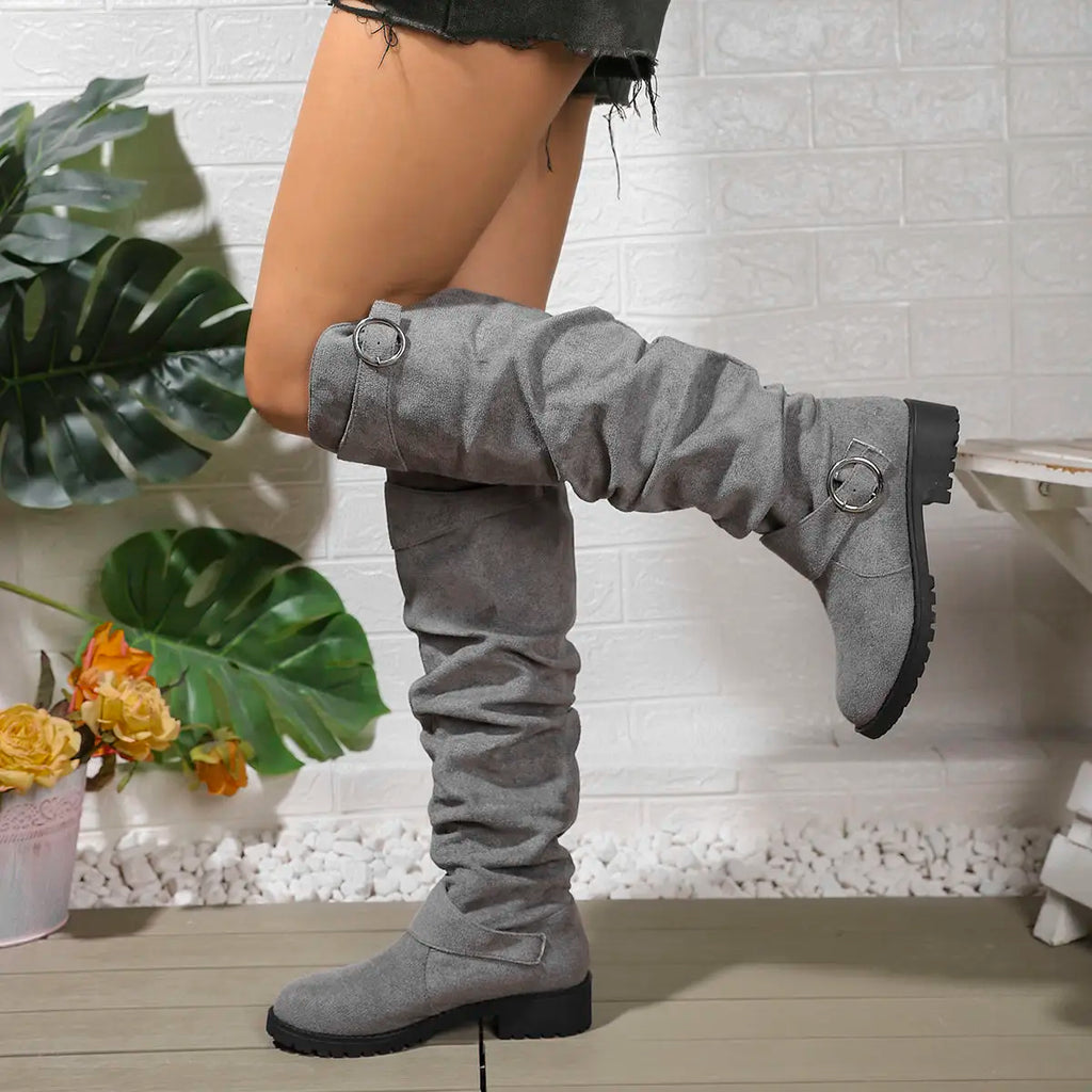 Women's Ring Accent Boots Khaki