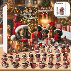 Dachshund Christmas Advent Calendar | 24 Acrylic Ornaments