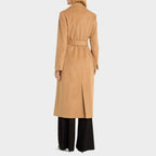 Women's Structured Single-Breasted Coat with Notch Collar