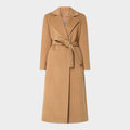 Women's Structured Single-Breasted Coat with Notch Collar