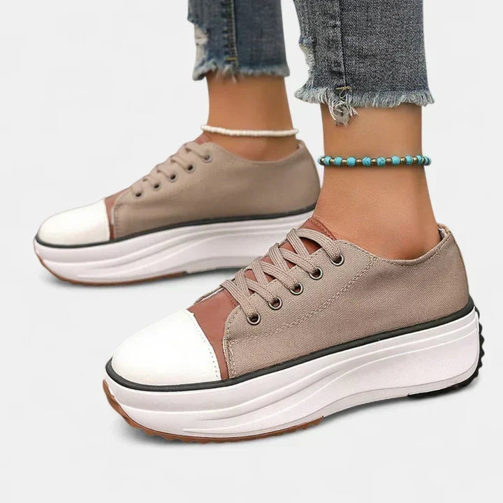 Women's Platform Sneakers with Chunky Elevated Sole