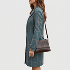 Women's Longline Button-Front Knit-Blend Coat