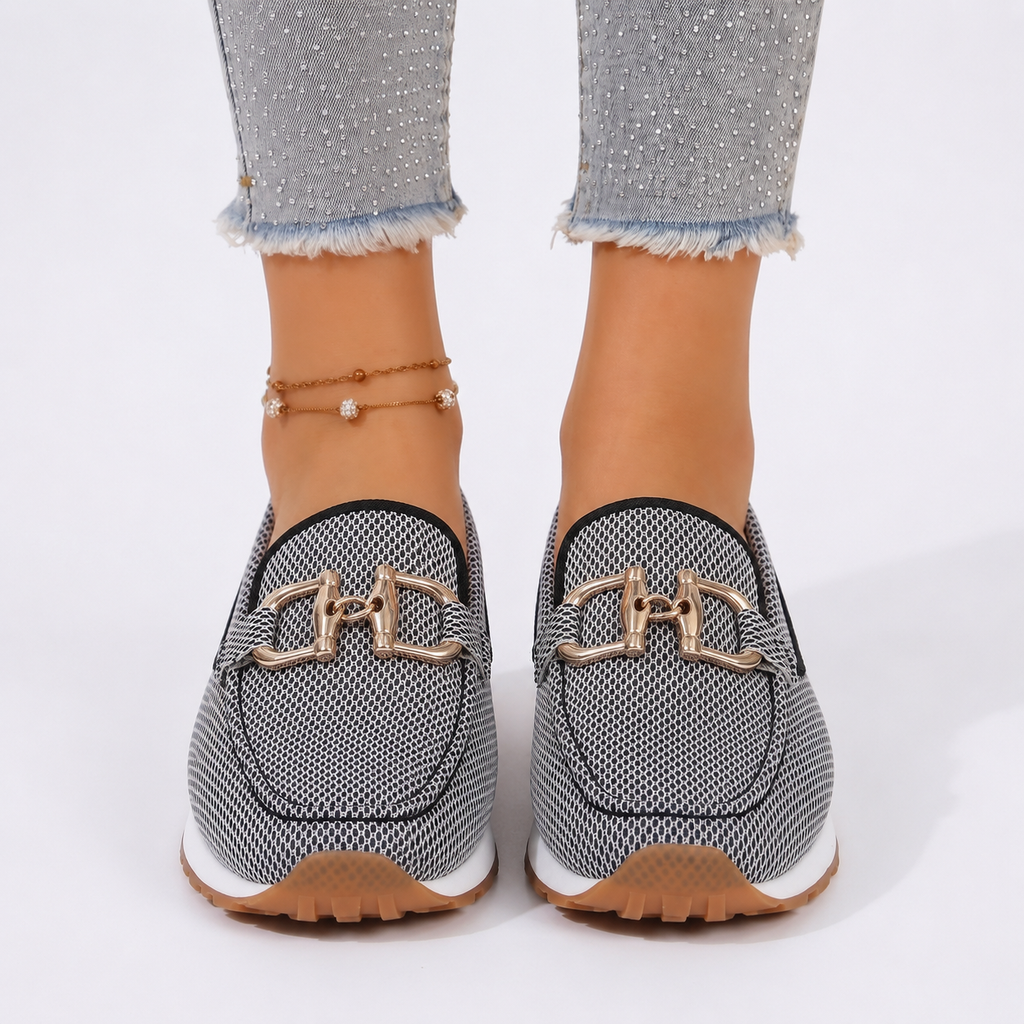 Women's Cushioned Slip-On Loafers with Round Toe