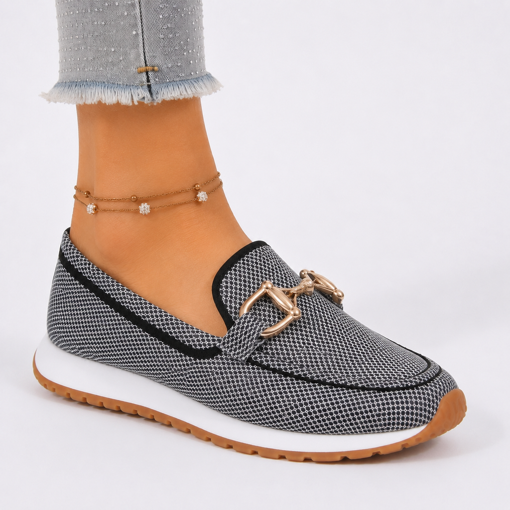 Women's Cushioned Slip-On Loafers with Round Toe