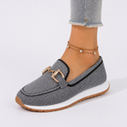 Women's Cushioned Slip-On Loafers with Round Toe